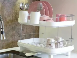 Limon Double Dish Rack & Drainer
